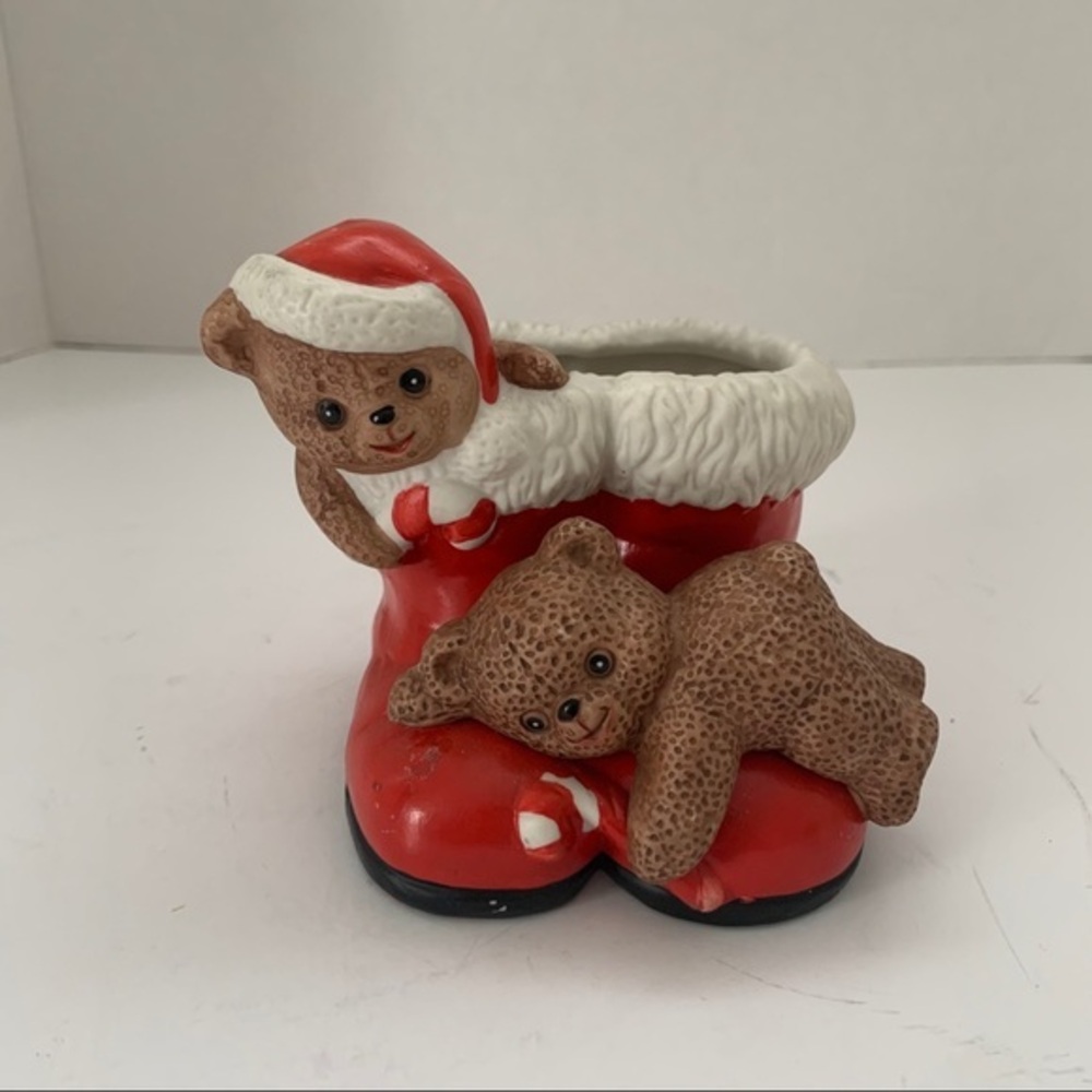 House of Lloyd Bears Shoes Christmas Figurine 1988